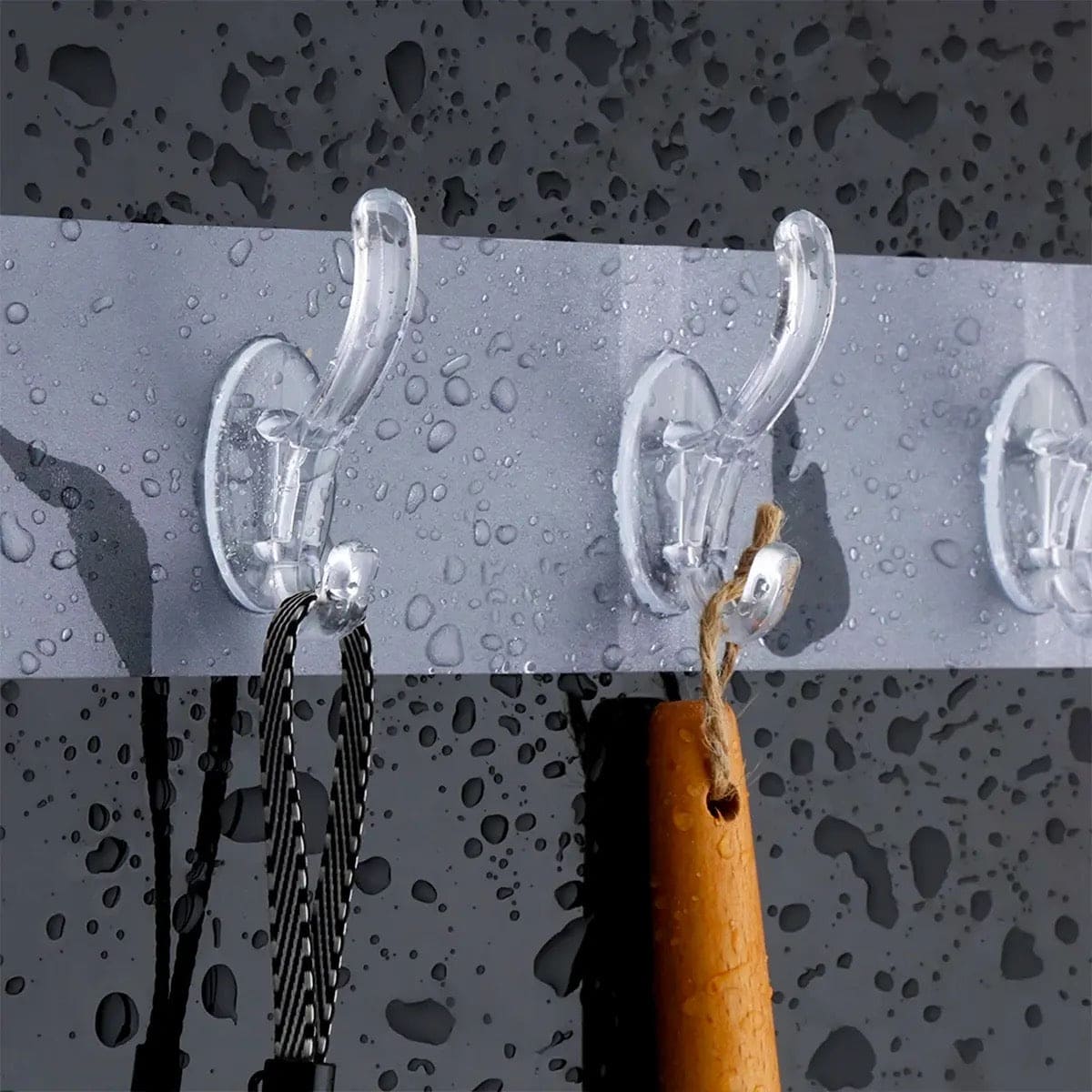 6 Hooks Hanging Sticker, Kitchen Storage Tools, Bathroom Hanger Storage Holder, Non-marking Strong Sticking Hanger 6 Hooks Hanging Sticker, Kitchen Storage Tools, Bathroom Hanger Storage Holder, Non-marking Strong Sticking Hanger